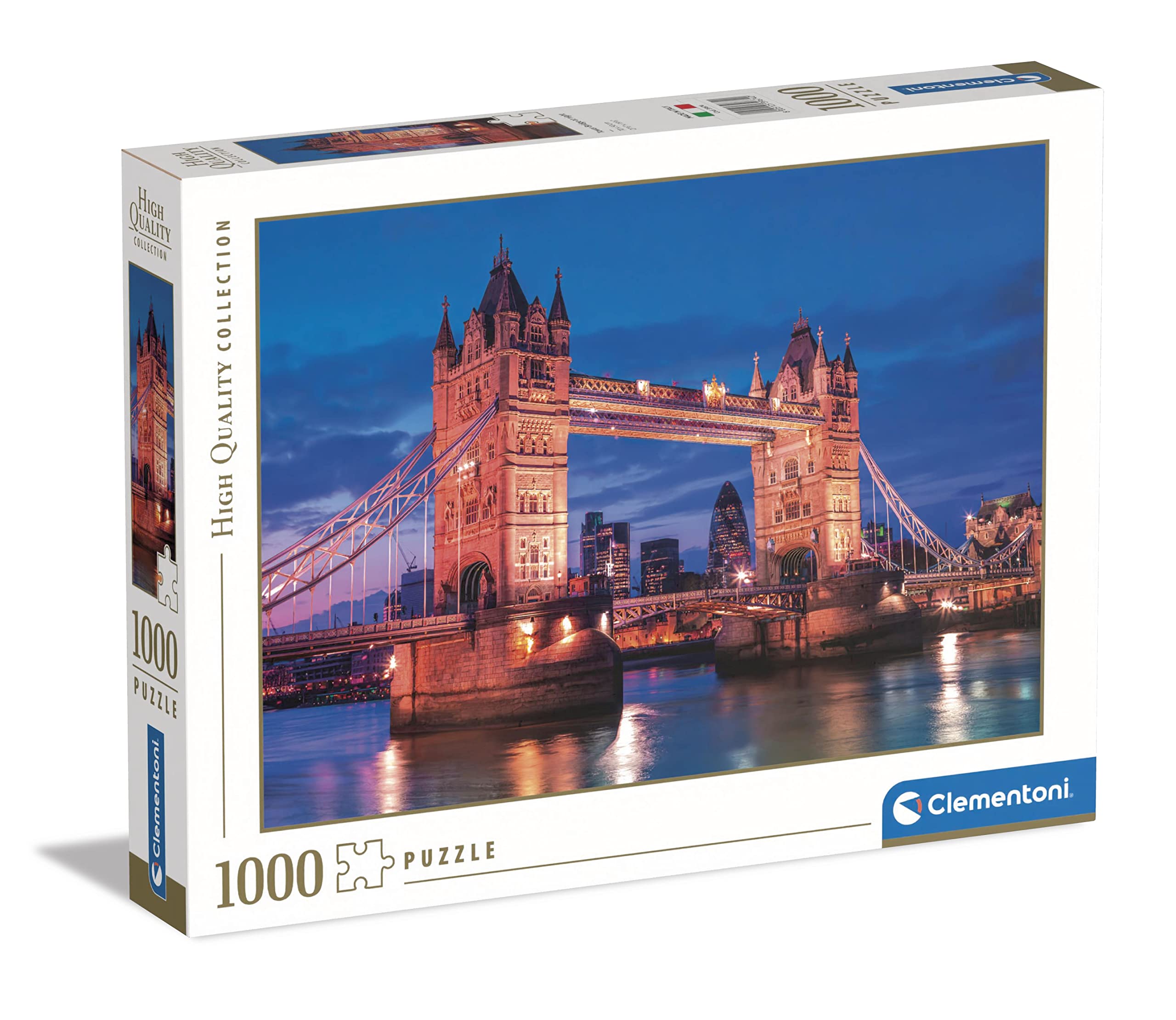 Clementoni - 39674 Collection Puzzle Tower Bridge - Jigsaw Puzzle 1000, Made In Italy, Jigsaw Puzzle For Adults Pieces