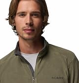 Columbia Klamath Range II Half Zip Stone Green Shark S Mens view 3