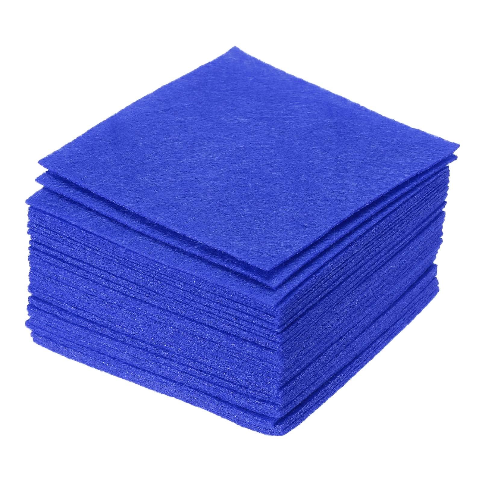 PATIKIL Soft Felt Sheets Fabric Craft Sheets Blue 4 Inch x 4 Inch for DIY, Hobby, Decoration Pack of 21