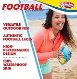Wahu American Football 9 Inches Waterproof All-Weather Ball with Real Laces view 3