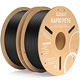ELEGOO Rapid PETG Filament 1.75mm Black 2KG, High