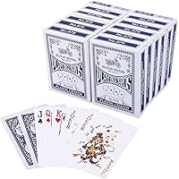 LotFancy Playing Cards, Poker Size Standard Index, 12 Decks of Cards (Blue, Red or Blue/Red), for Blackjack, Euchre…