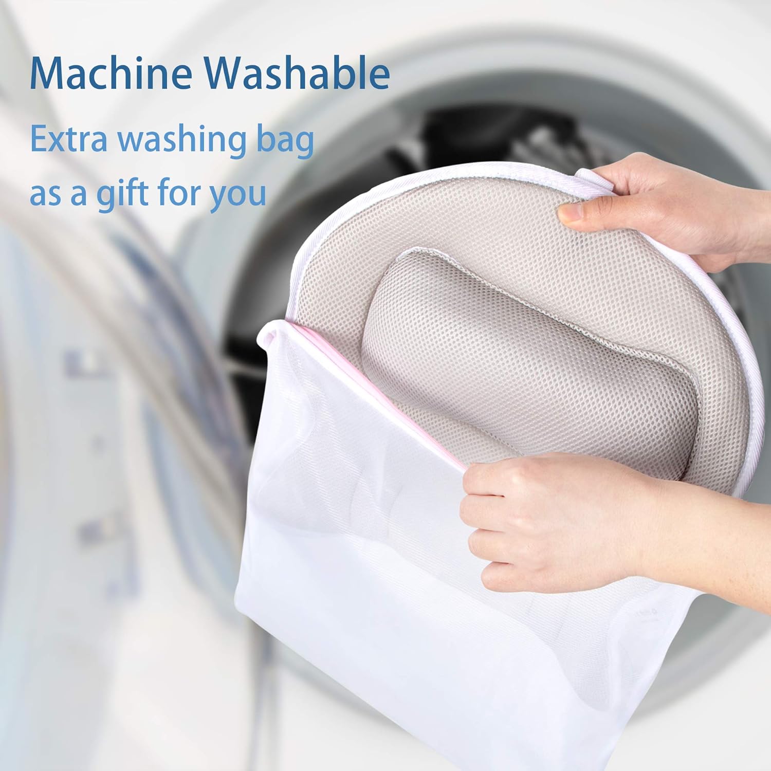 Aisto Bath Pillow for Tub Comfortable 3D Air Mesh Bathtub Pillow for Neck and Back Support Bath Tub Pillow with Strong Suction and Machine Washable Bag Gray : Beauty