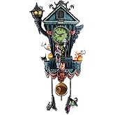 The Bradford Exchange The Nightmare Before Christmas Cuckoo Clock, 21 inches, Musical, Light-Up, Limited Edition