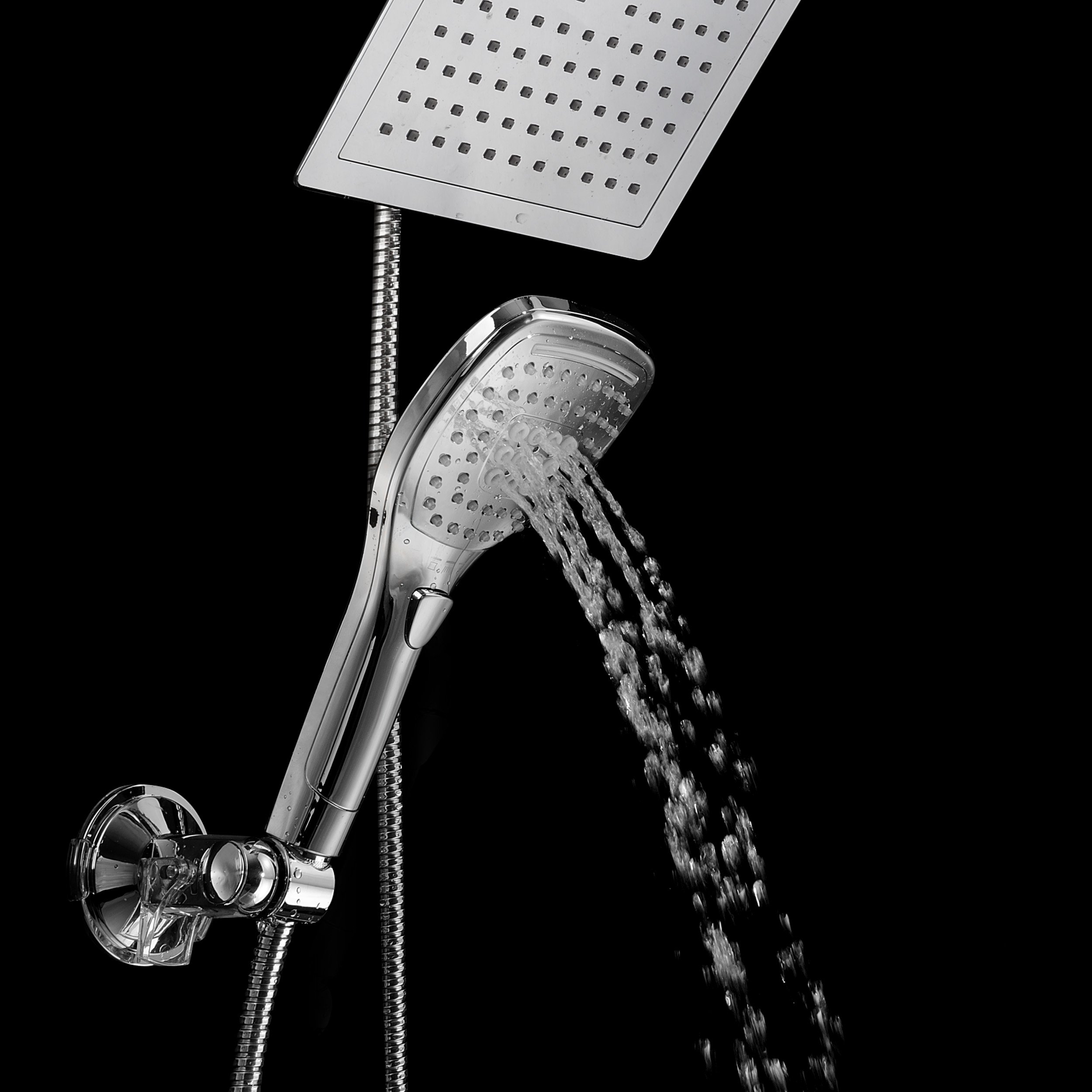 DreamSpa 9Inch Rainfall Shower Head / Handheld Combo with Multi