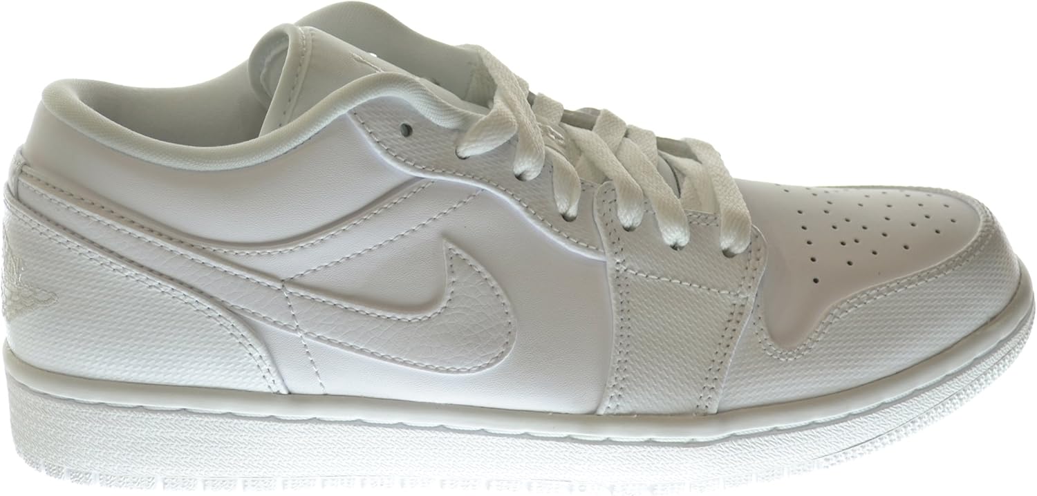 Amazon.com | Jordan Air 1 Low Men's Sneakers White 553558-102 (12.5 D(M) US) | Basketball