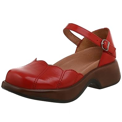 dansko red mary janes
