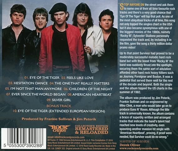 Amazon Eye Of The Tiger Survivor ヘヴィーメタル ミュージック