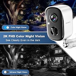 Security Cameras Wireless Outdoor, 2K Battery