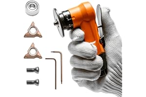 UPWOOD 2-in-1 Mini Air Chamfer Tool for Chamfering and Round Cornor on Metal, Arc Corner 45 Degree Pneumatic Beveling Trimming Deburring Machine