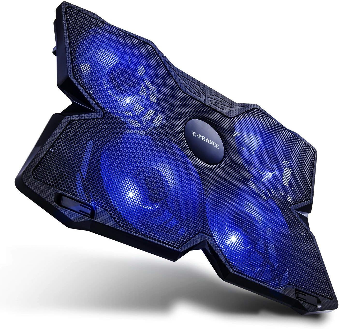 E-PRANCE Laptop Cooling Pad X5 15-17 inch Gaming Laptop USB Fan Cooler with 4 Fans at 1200 RPM, Ultra-Portable, Light Weight and Whisper Quiet
