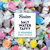 Assorted Salt Water Taffy, 2 Pound Bag, Individually Wrapped, Bulk Candy | Classic Old Fashioned Retro Candy, Chewy, Great For Parties, Gifting, And Snacking