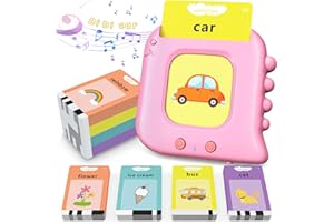 KUOVEI Talking Flash Cards,Kids Toddler Flash Cards with 224 Sight Words,Montessori Toys,Autism Sensory Toys,Speech Therapy Toys,Learning Educational Toys Gifts for Age 1 2 3 4 5 Years Old Boys and Girls