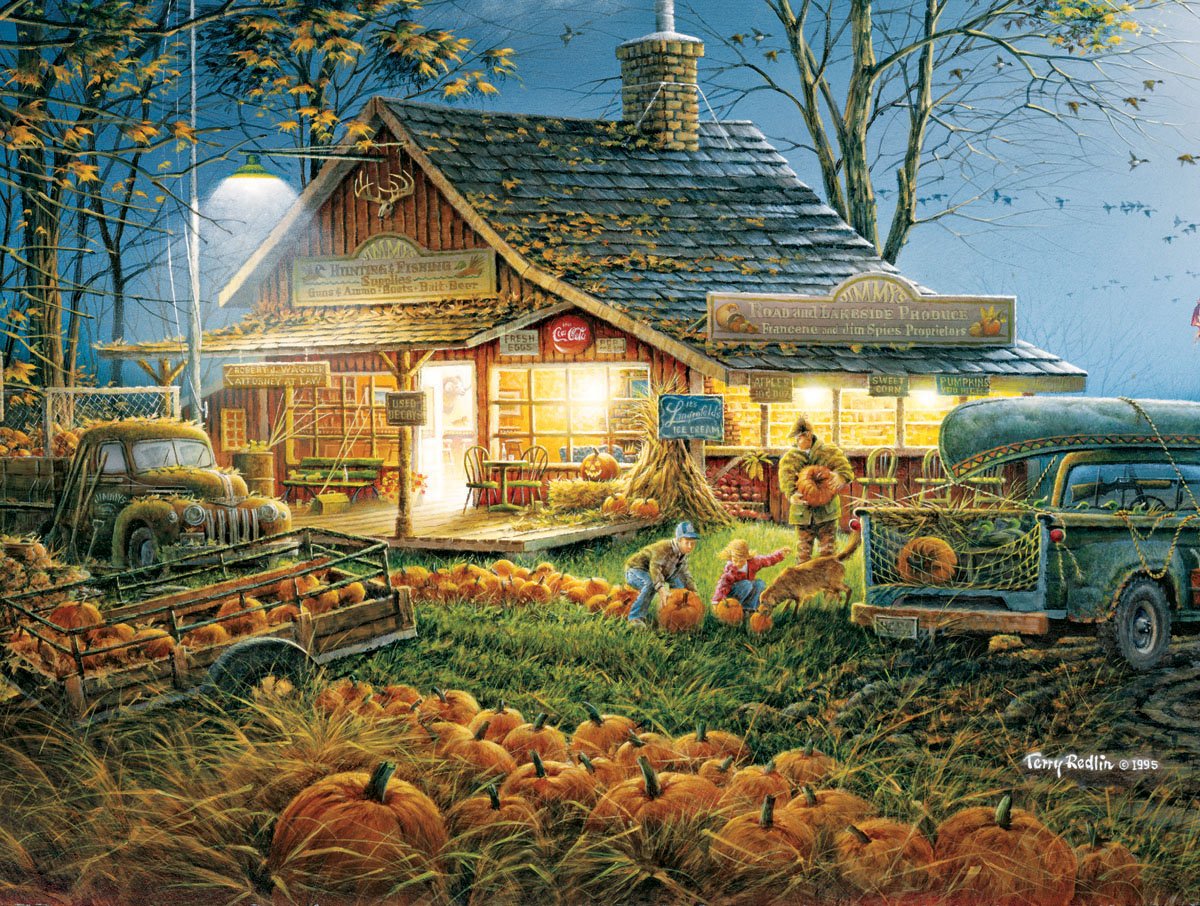 Autumn Mist 1000 Piece Jigsaw Puzzle By SunsOut - 19x30 Inch Finished Size, Eco-Friendly Soy Ink - View #10