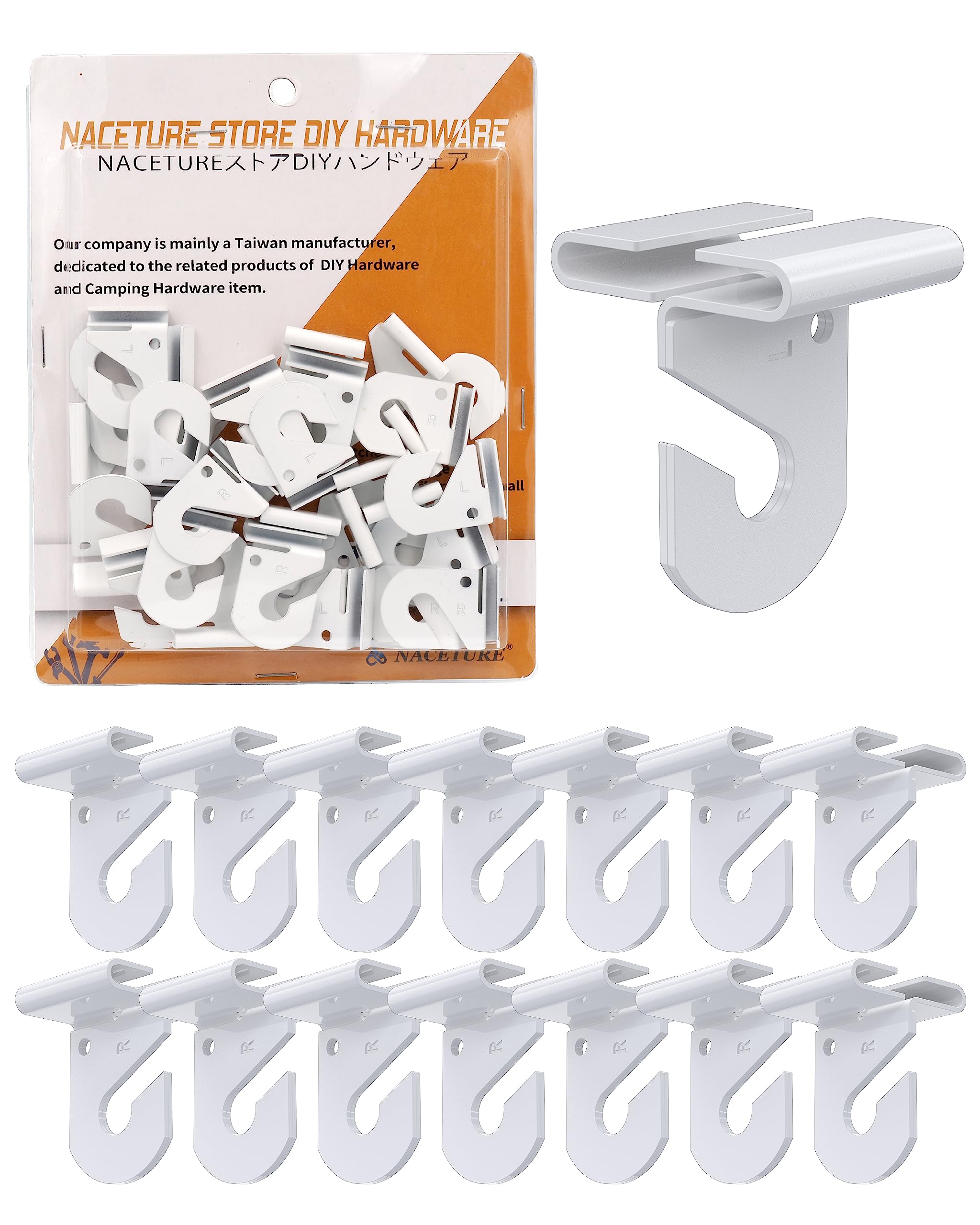 NACETURE Drop Ceiling Hook for Hanging – 15 Pack Ceiling Decorations Ceiling Hanger on Drop Suspended Ceiling Tile Hook Ceiling Clips for Classroom Grid for Office Home Stores Wedding