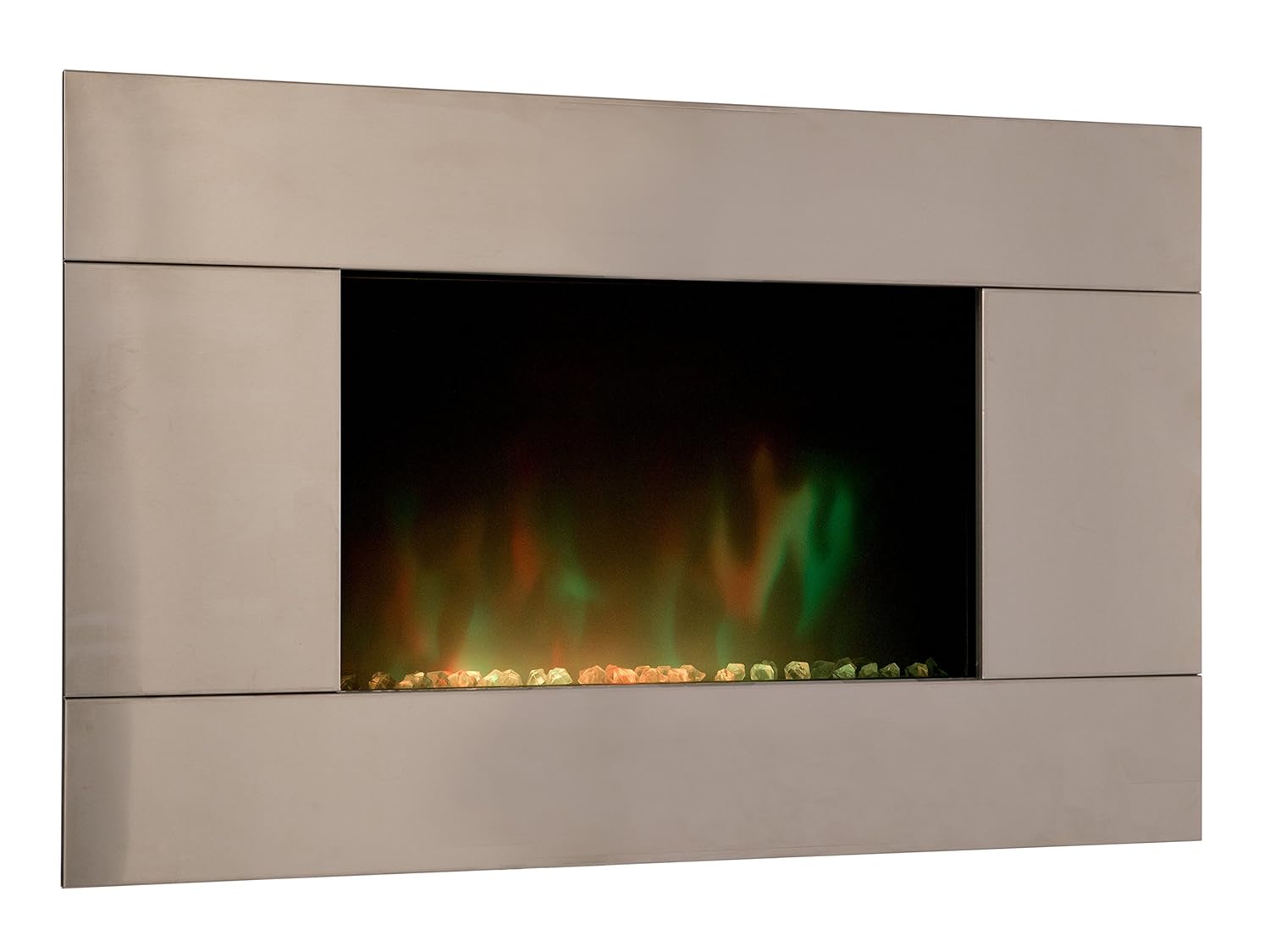 cheminee electrique decorative pure inox color style