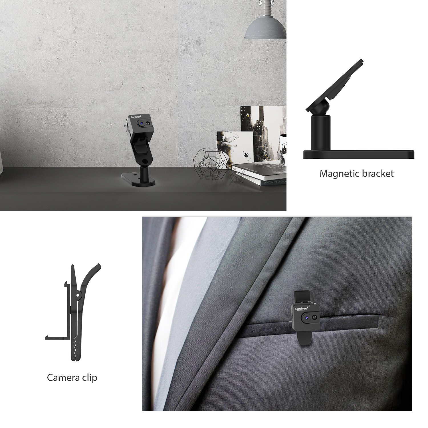 Conbrov 超小型隠しカメラ T16 Mini Spy Camera 底値生活 In アメリカ