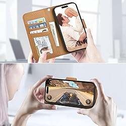 Arae Compatible with iPhone 16 Pro Case Wallet with
