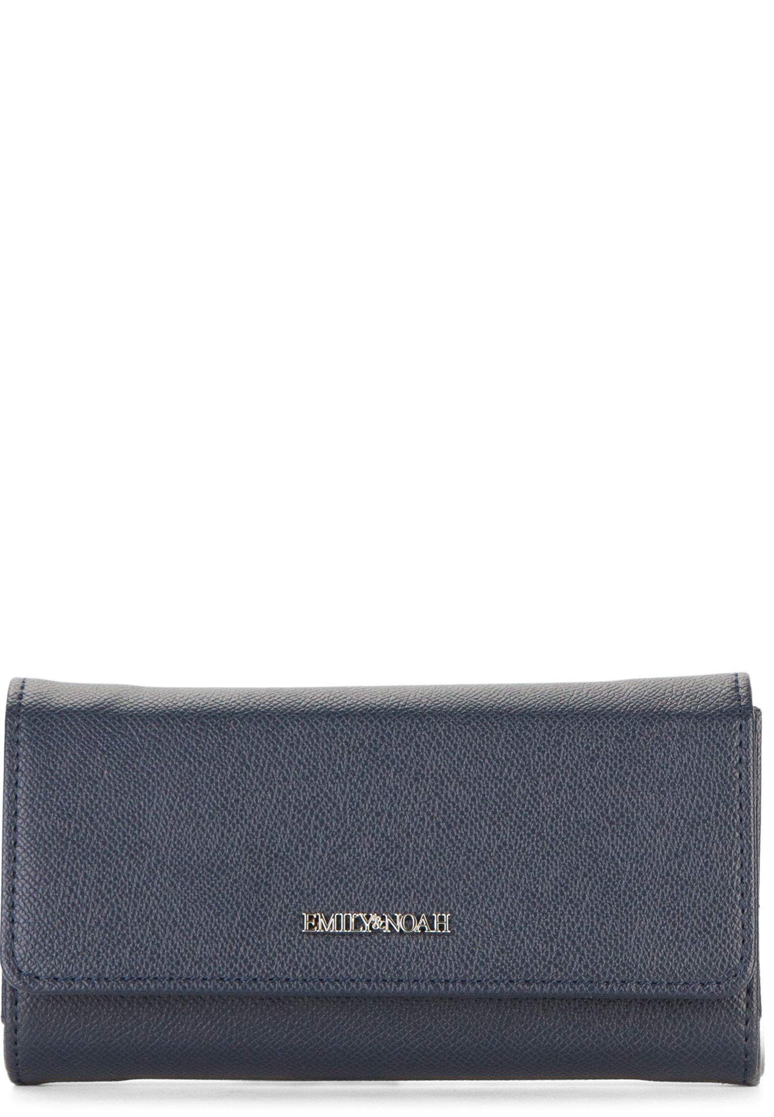 Emily & Noah Luca Wallet with Clasp 18 cm Blue Size: One Size