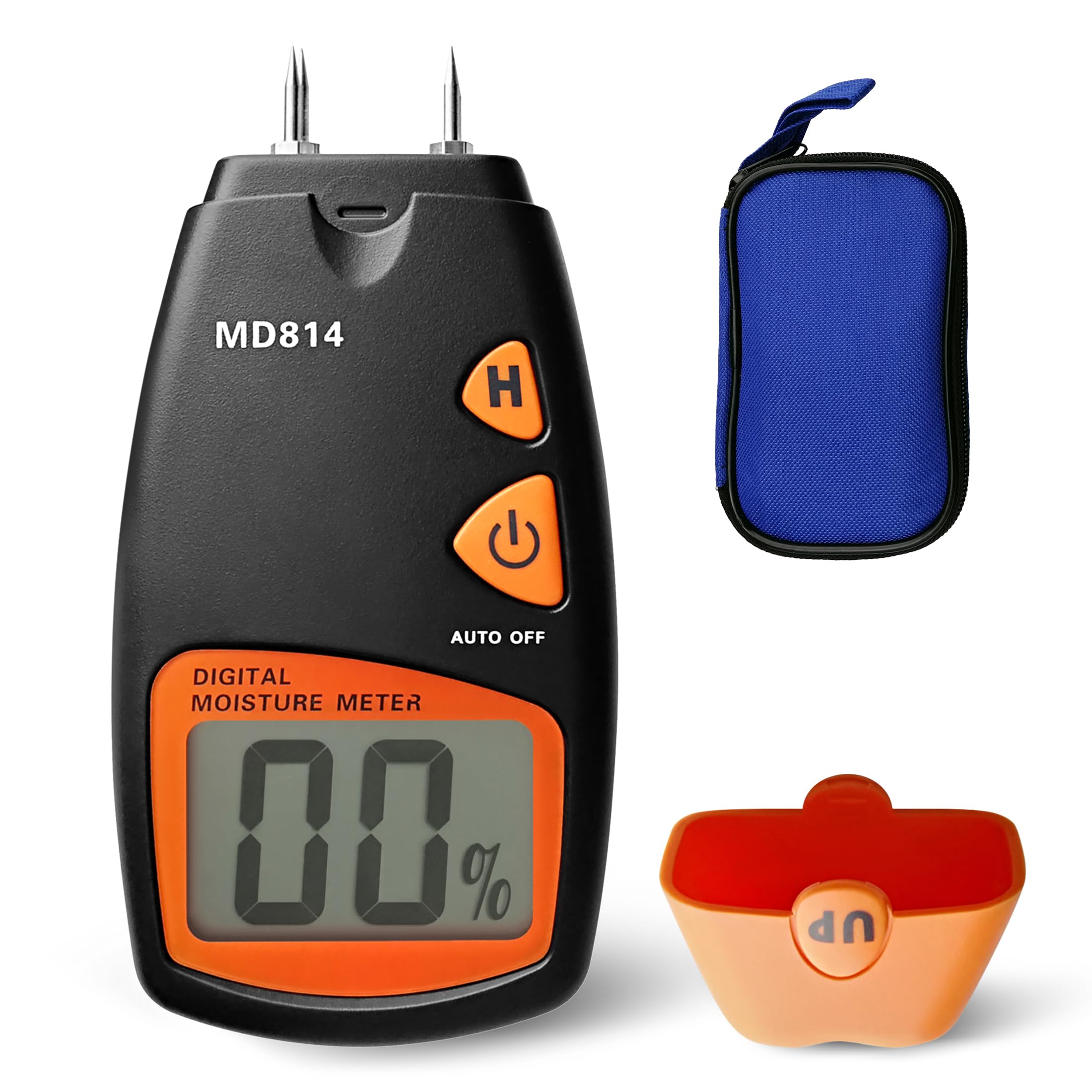 AMTAST Digital Wood Moisture Meter Tester 4 Pins Wood Trees Bamboos Moisture Detector