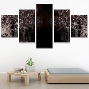 SIGNWIN 5 Panel Canvas Wall Art Modern Art...