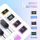 FIFINE SC3 White Audio Interface with RGB Lights Four Channel XLR Mic Input view 5