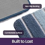 DEXI Bath Mat 60 x 90 cm Microfiber Non-Slip Blue view 5