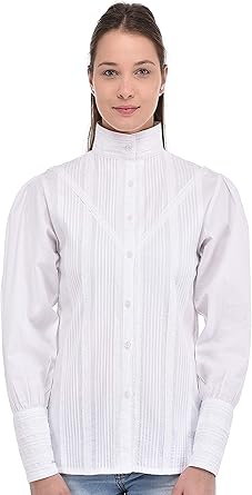 blusa blanca de manga larga