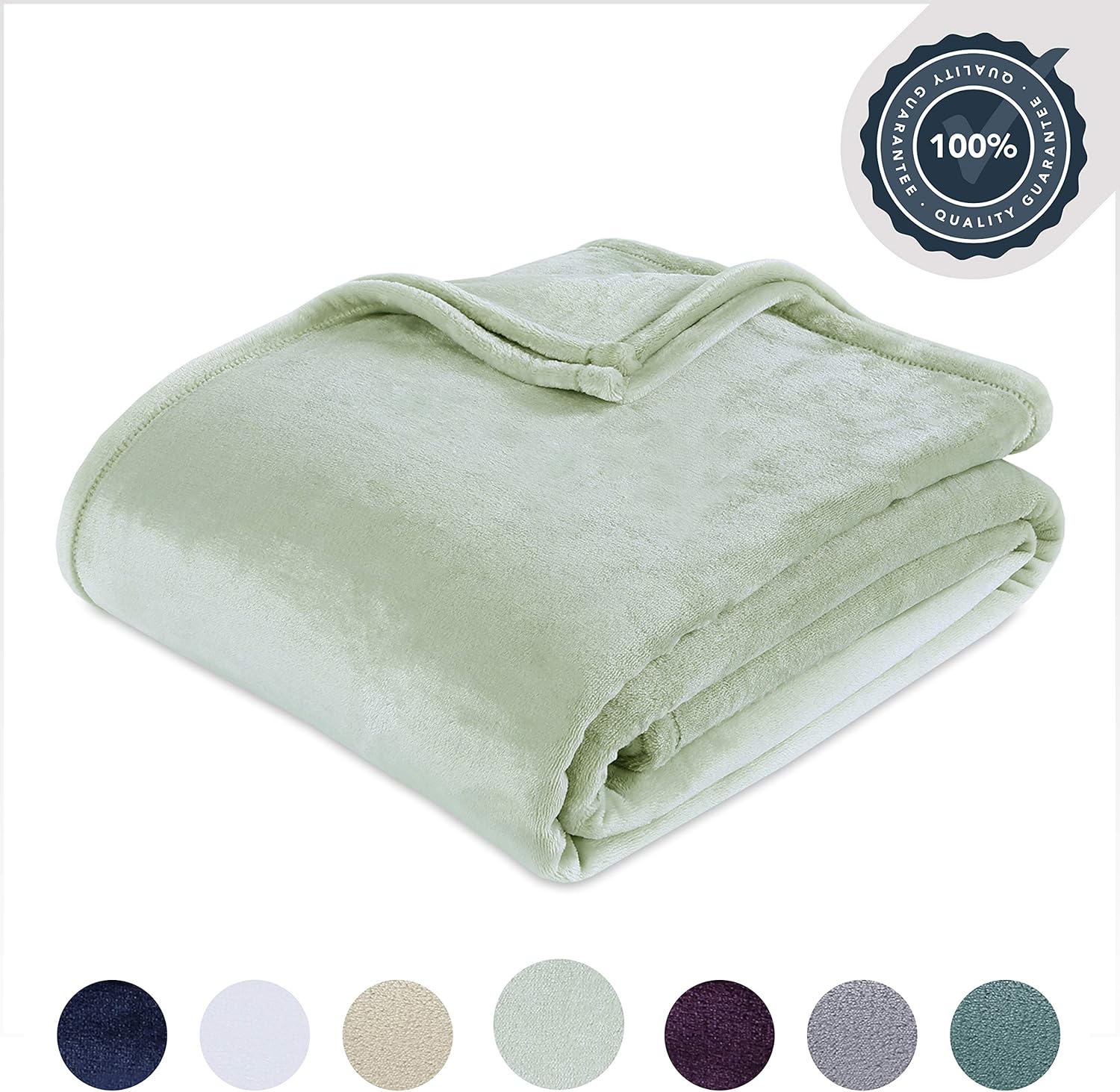 Bed Blankets Home Berkshire Luxury Plush VelvetLoft Blanket White Full
