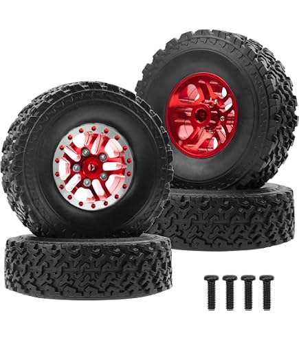 4 Pcs Pneus 65mm pour MN D90 D99S MN-90 MN91 MN98 MN99S C14 C24 C24-1 C34 B14 B24 B36 RC Voiture Pièces de Mise à Niveau