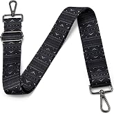 Purse Strap Gold Hardware Replacement Crossbody Bag Strap, Wide Adjustable Shoulder Strap