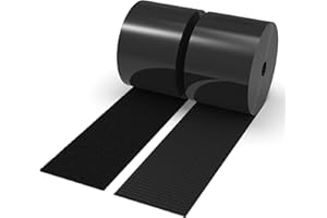 GORILLAGRIT Self-Adhesive Hook and Loop Tape - 15ft x 2 inch Wide - Heavy Duty Sticky Back Tape Fastener - Double Roll with Adhesive Backing - Cut to Size Strips