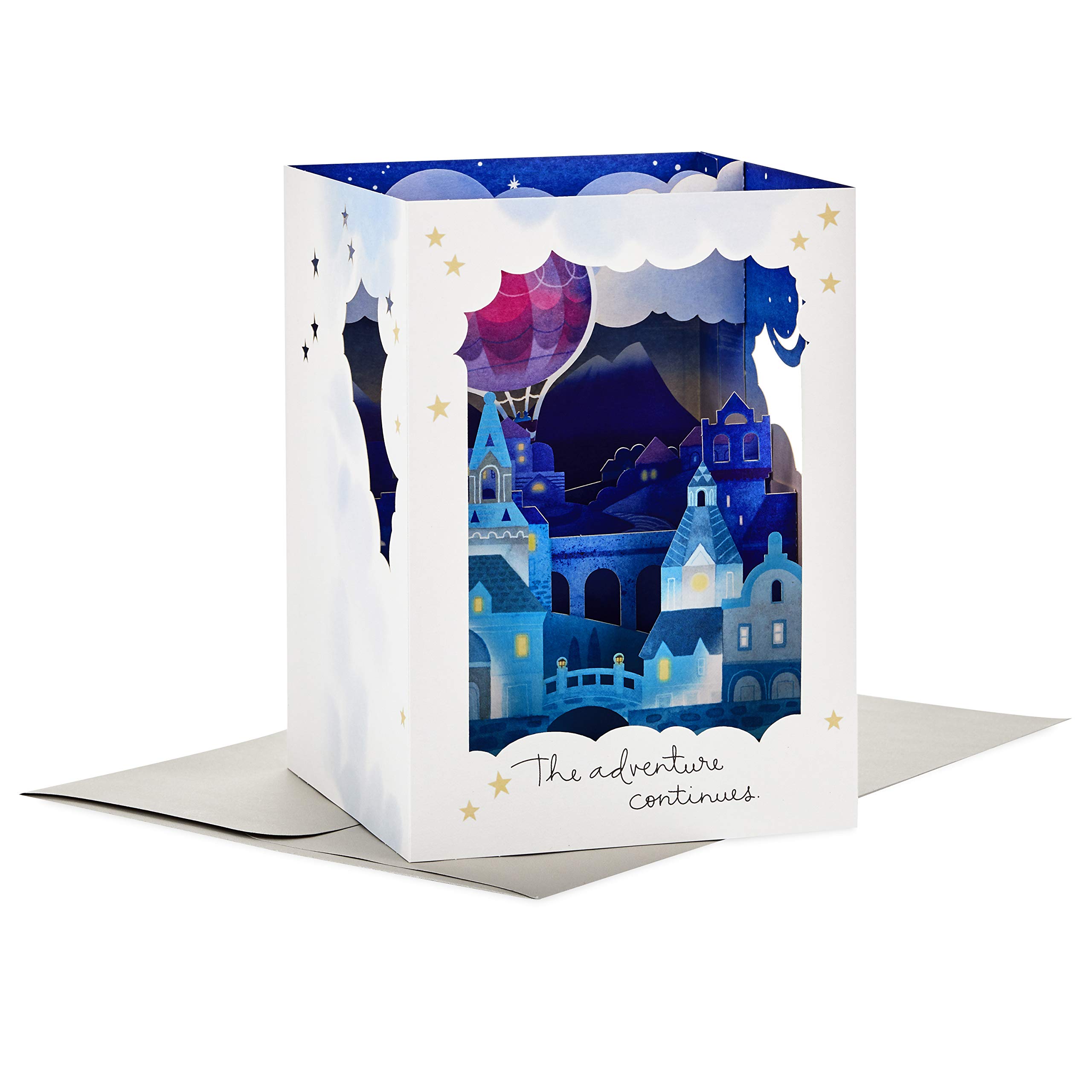 Hallmark Paper Wonder Displayable Pop Up Anniversary Card (Adventure Continues)
