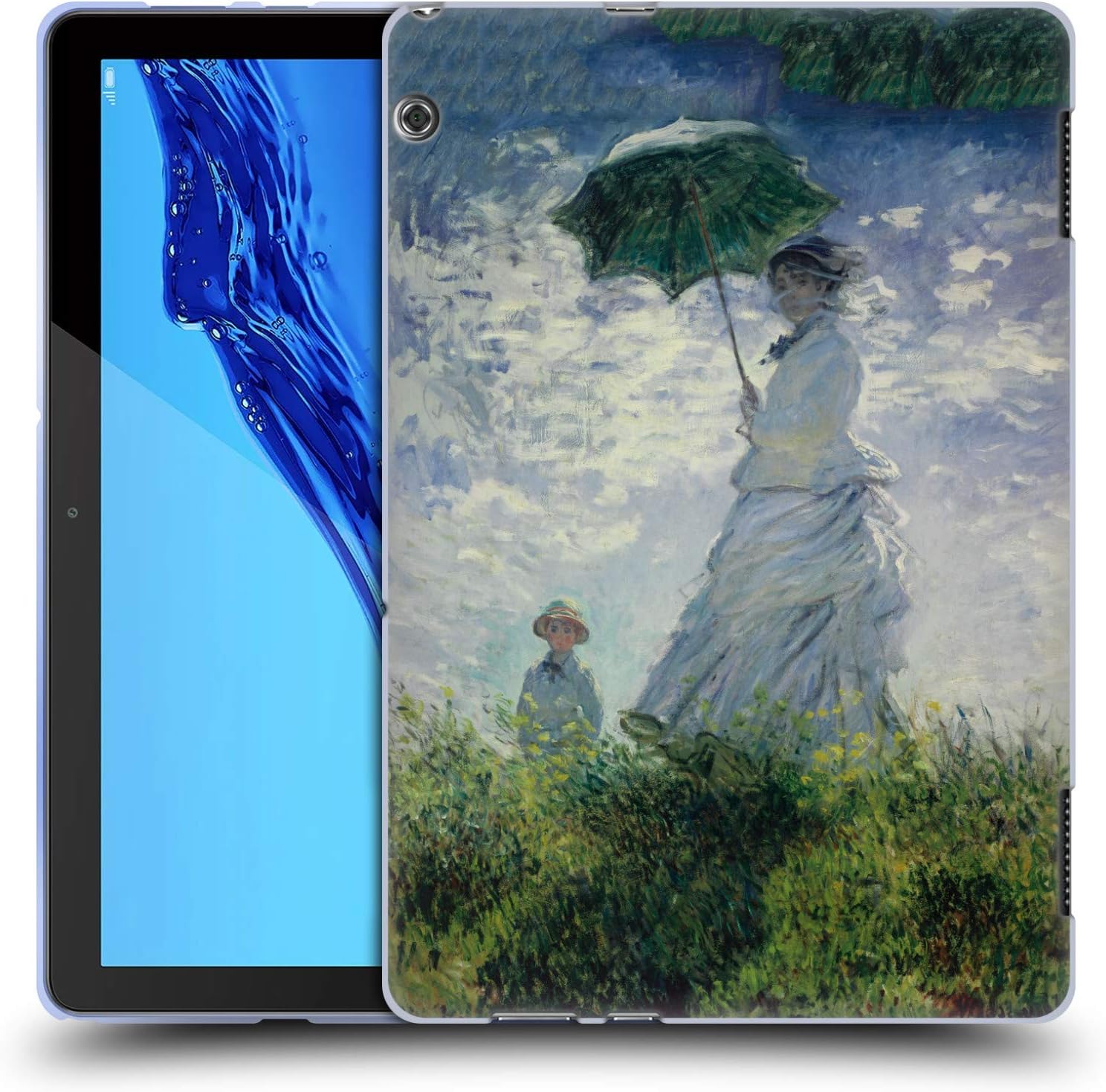 Official Masters Collection Madame Monet & Son Paintings 2 Soft Gel Case Compatible for Huawei MediaPad T5