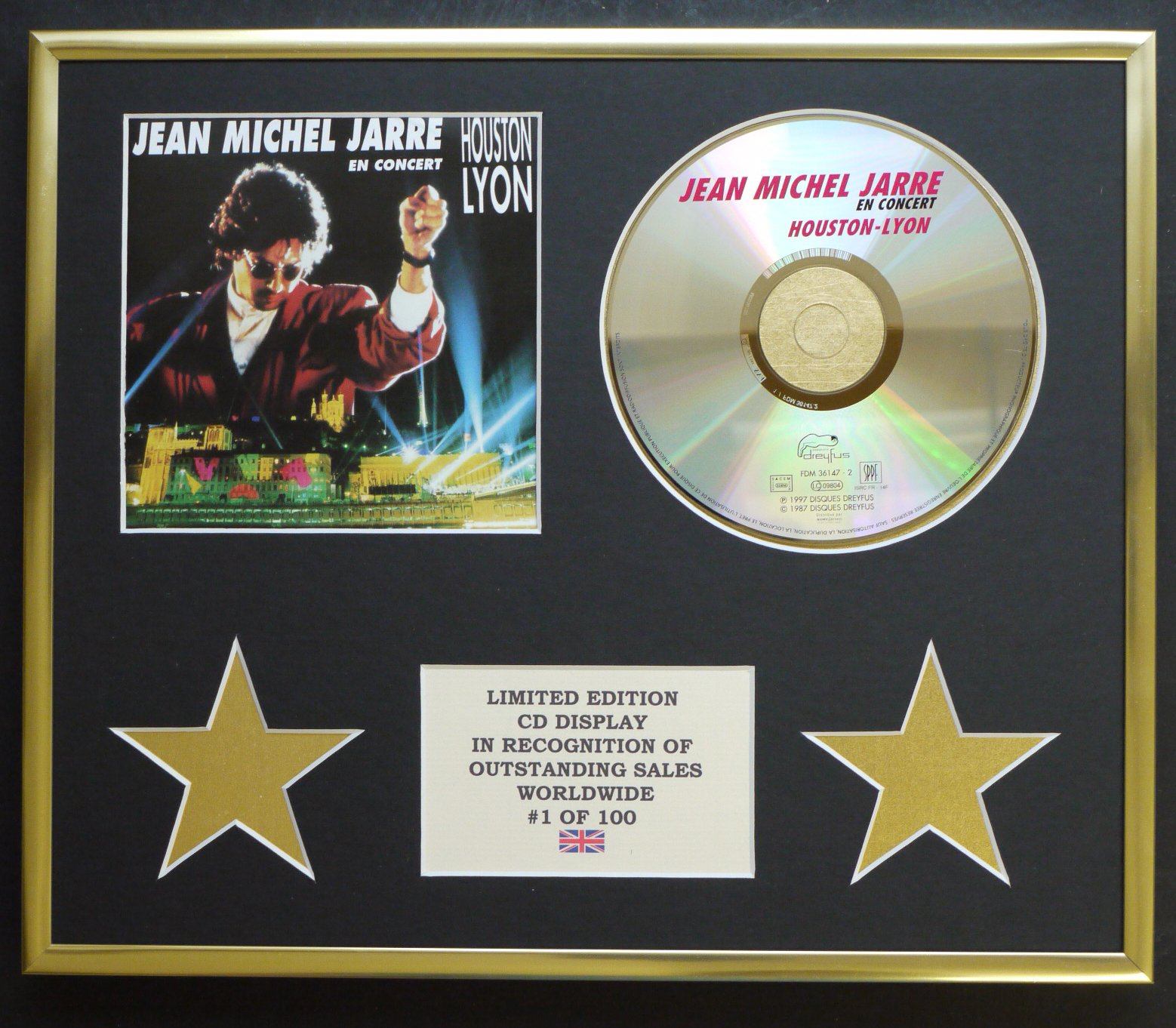 JEAN MICHEL JARRE/CD DISPLAY/LIMITED EDITION/COA/EN CONCERT