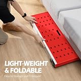 KINGRACK Folding Work Platform Aluminium Step Ladder with 150 kg Load view 4