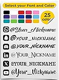 Personalized Custom Social Media Decal - Stickers