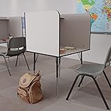 BizChair Stand-Alone Study Carrel with Top Shelf