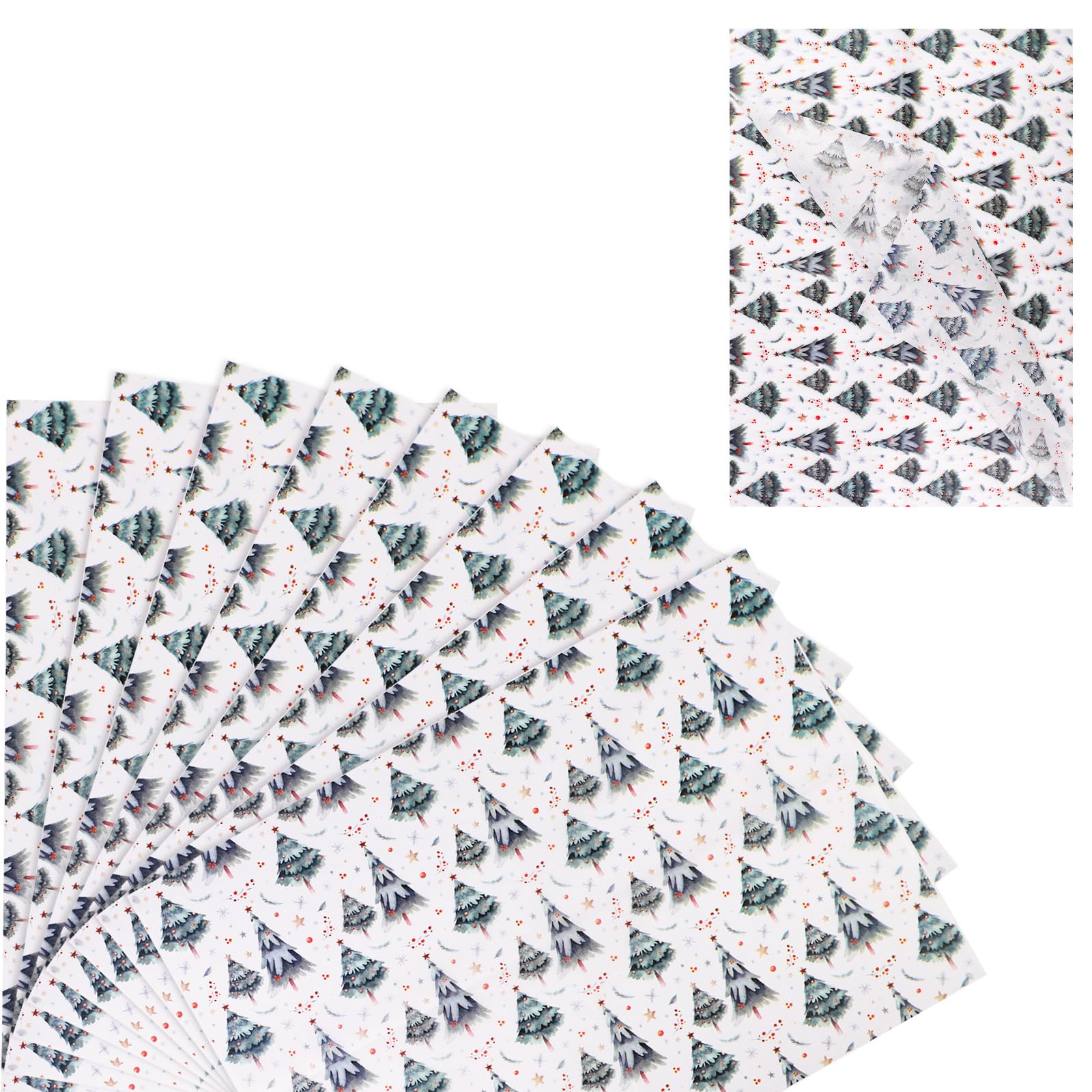30 Sheets Christmas Wrapping Paper, 19.68x13.78in Tissue Paper Gift Wrap for Christmas Party & Craft Supplies