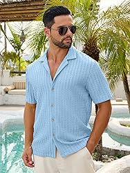 HOTake Men's Summer Beach Vacation Shirts Casual