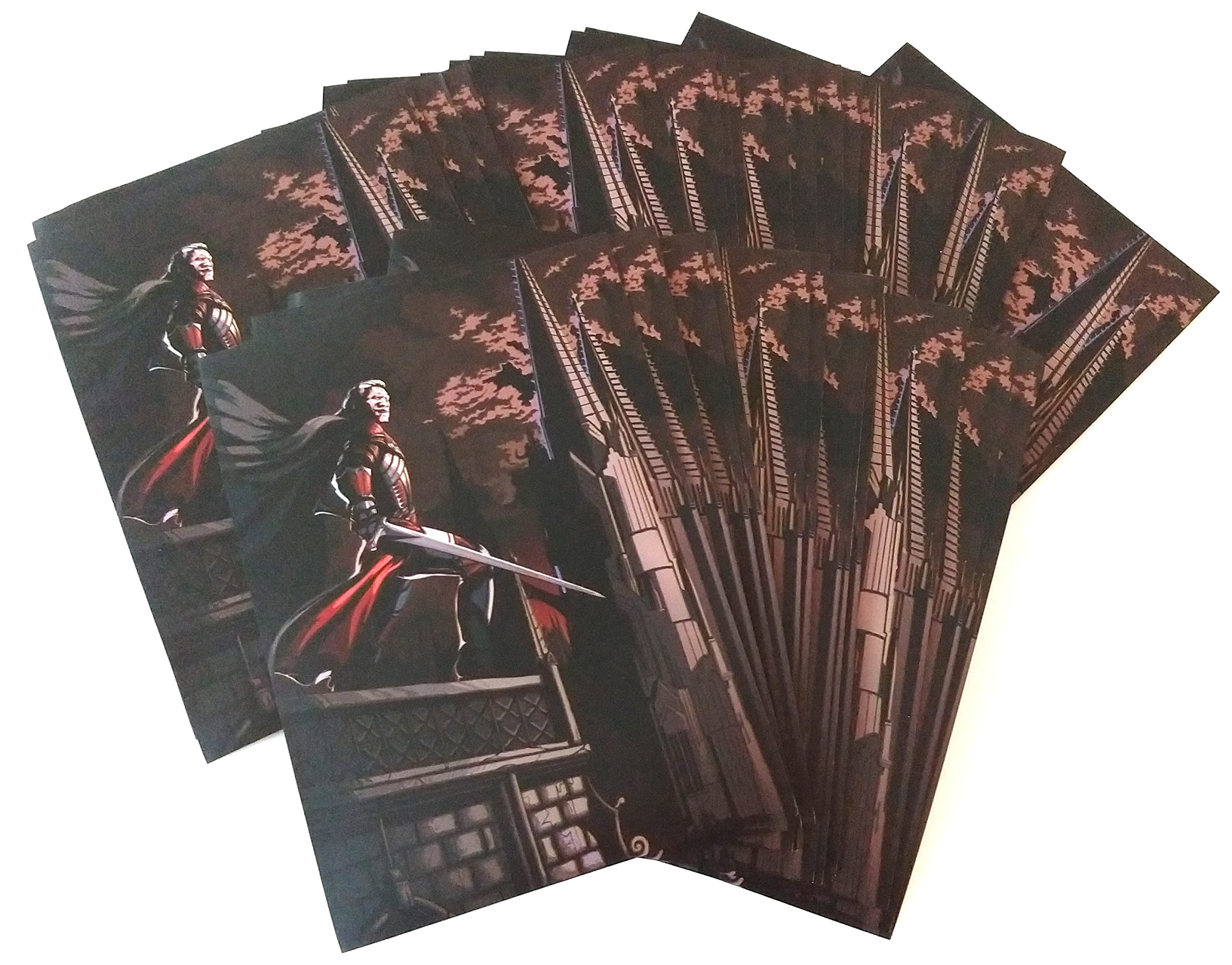 docsmagic.de 2x 100 Art Card Sleeves Vampires Theme - 66 x 91 mm Standard Size MTG PKM — image 1
