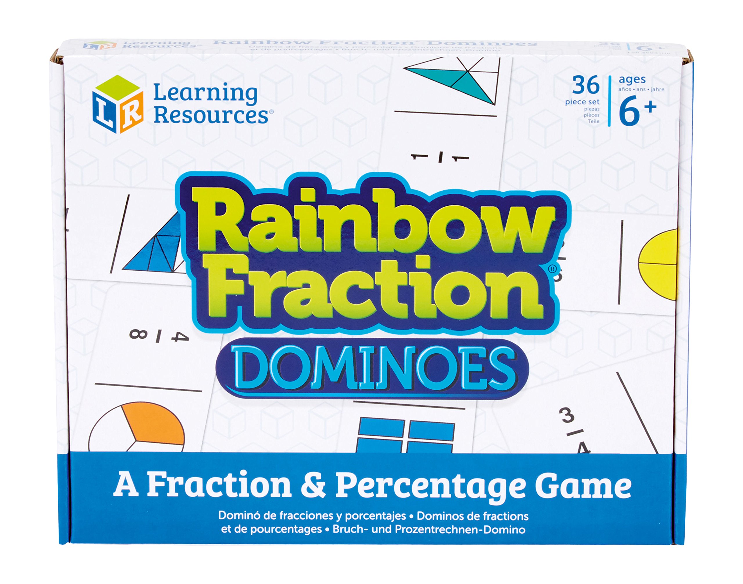 Learning Resources Rainbow Fraction Dominoes
