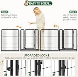 Yaheetech Lightweight Dog Playpen 16 Panels 80cm Fence Exercise Pen Portable view 6