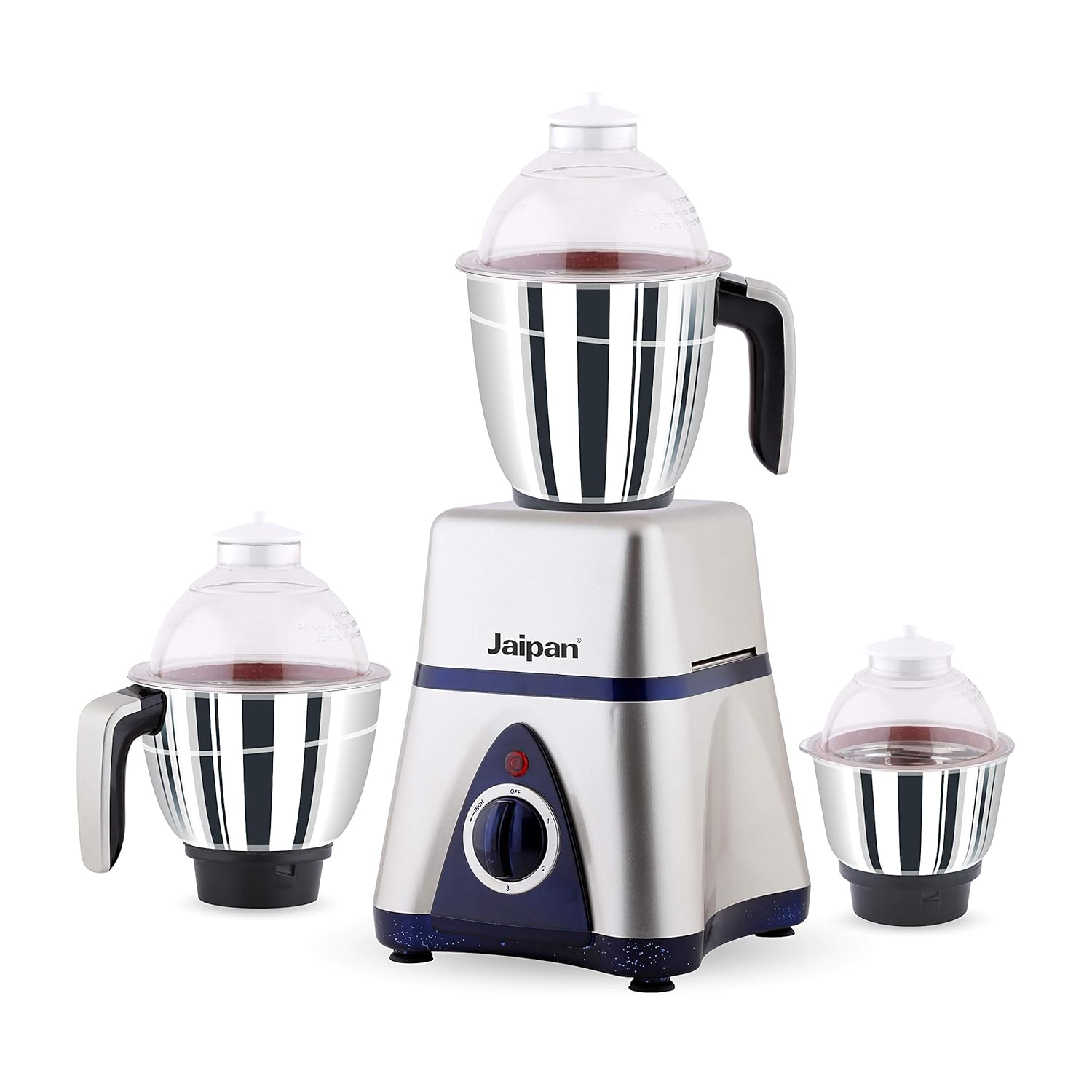 Buy Jaipan JPMG0023 750W Mixer Grinder, Silver And Blue, standard
