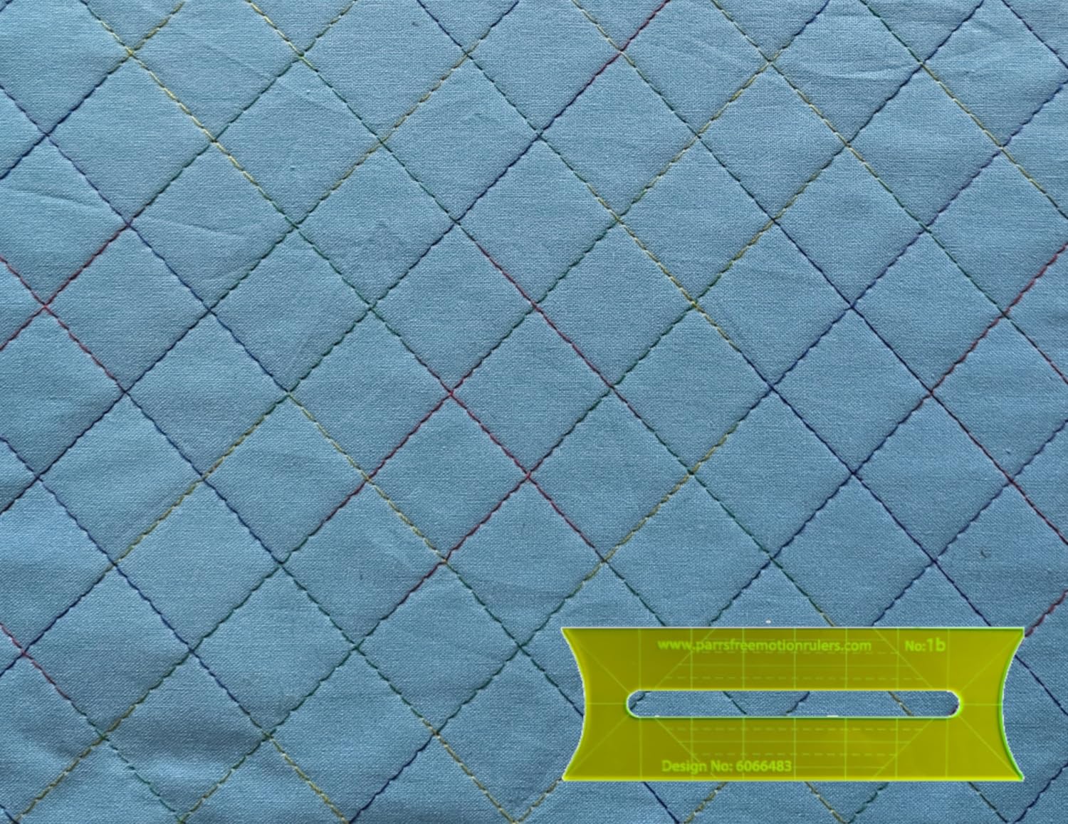 Parrs Straight Line Free Motion Quilting Ruler for Domestic Machines