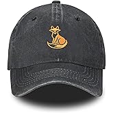 Embroidered Baseball Cap Adjustable Vintage Washed Distressed Denim Baseball Hat for Women Men