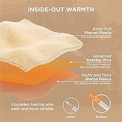 Bedsure Electric Blanket Twin - Soft Flannel Heated