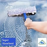 Swisspack Window Cleaning Kit 14” Squeegee Micro Fibre Cloth 3 Scrubbers view 5