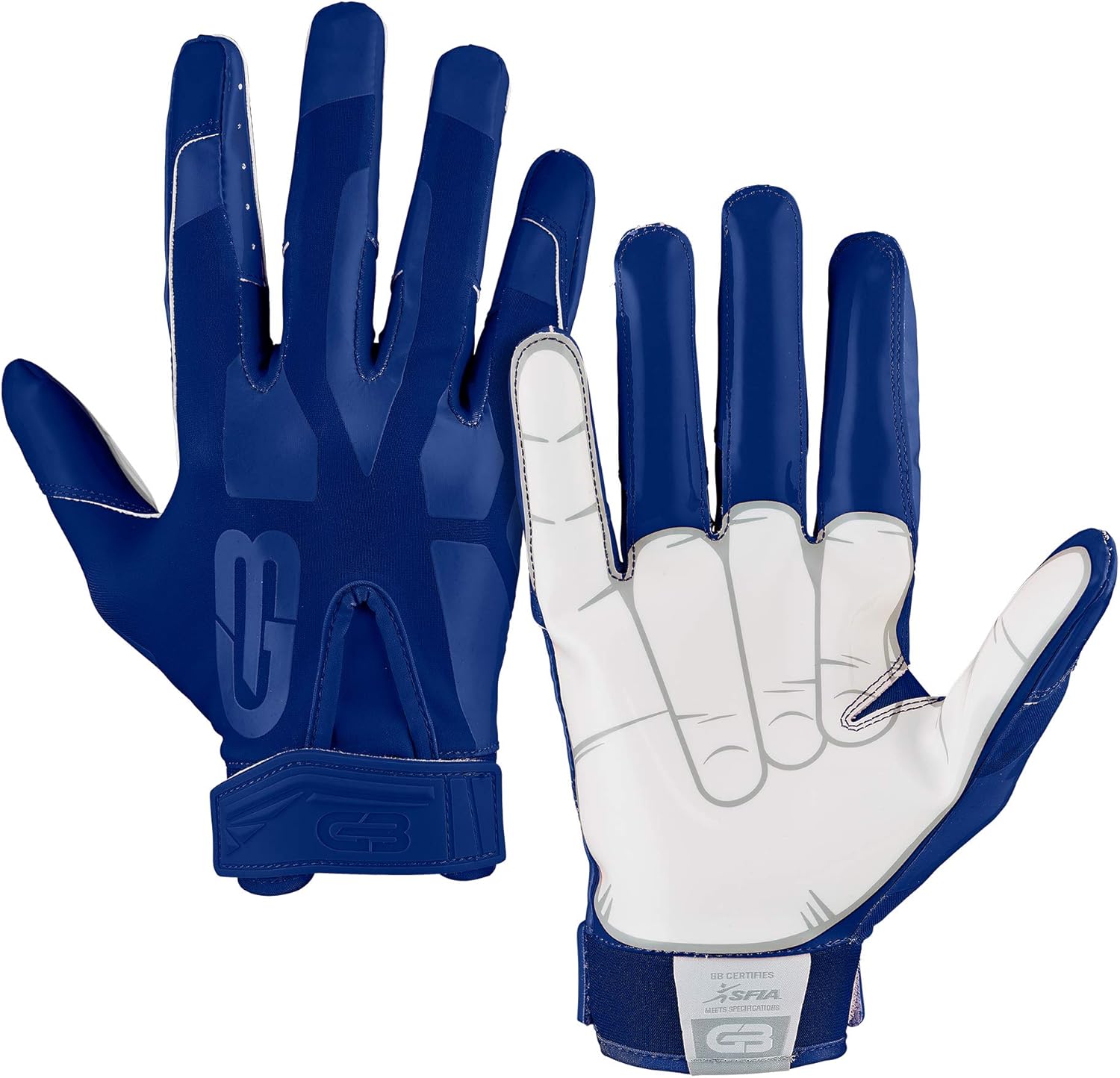Grip Boost Peace, Shaka, and Hook 'Em Football Gloves Pro
