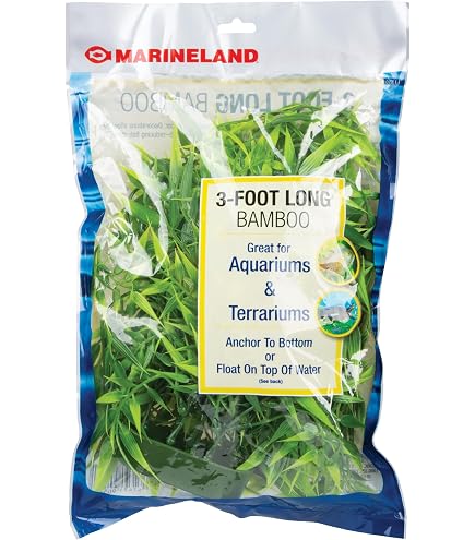 Lot de 72 plantes artificielles en plastique avec feuilles et racines pour aquarium ou étang